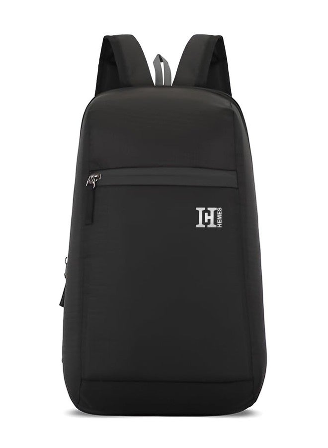 H-HEMES 11L Small Backpack Lightweight, Durable, Everyday Use Small Backpack for Travel, Gym, and Outdoor Activities (Black) - Image 2